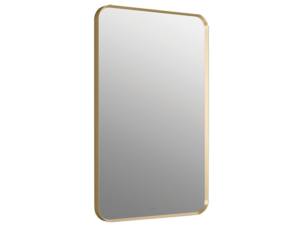 Kohler - Essential  560mm X 864mm Rectangular Mirror -Moderne Brushed Gold